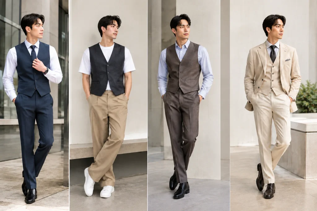 เสื้อกั๊กสูทใส่กับอะไร? ไอเดียแมตช์ลุคให้ดูดี